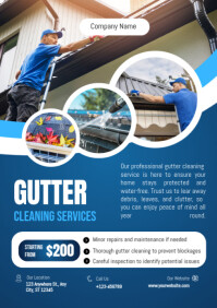 Gutter Cleaning Services Flyers Template | PosterMyWall