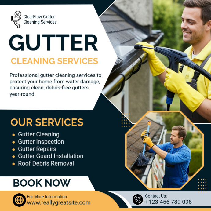Gutter Cleaning Services Instagram Post Template | PosterMyWall