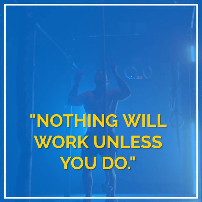 GYM, Fitness Motivational Video template PosterMyWall