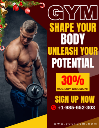 Gym Ad flyer template
