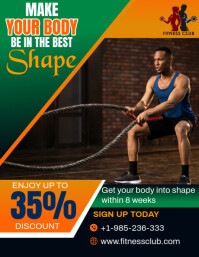 Gym Ad flyer template