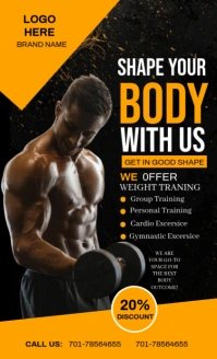 gym ad flyer US Legal template