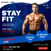 gym ads Instagram Post template