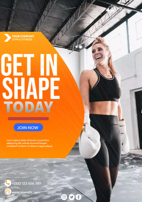 Gym ads Template | PosterMyWall
