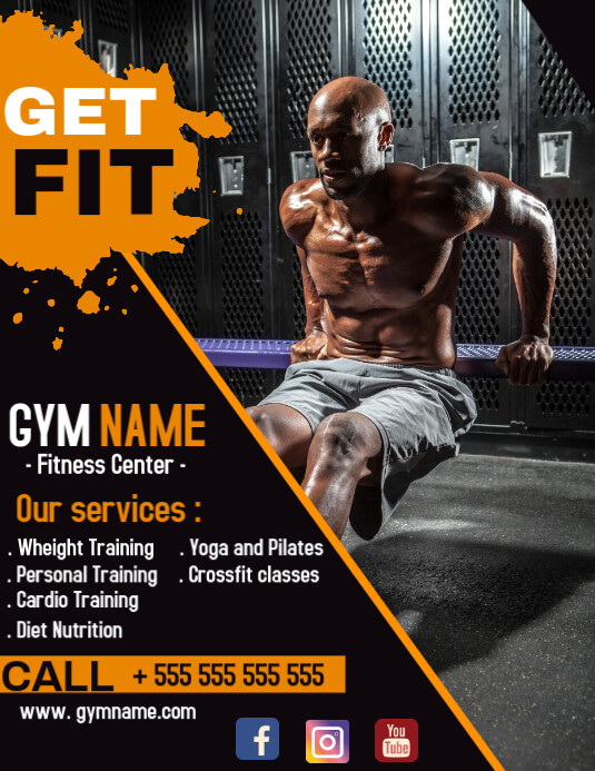 Gym And Bodybuilding Flyer Advertisement Template Postermywall