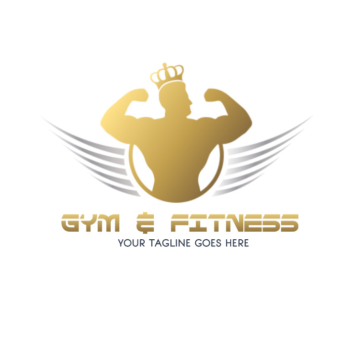 gym and fitness, logo template