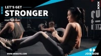 Gym and Fitness Animated Video Template Digitalt display (16:9)
