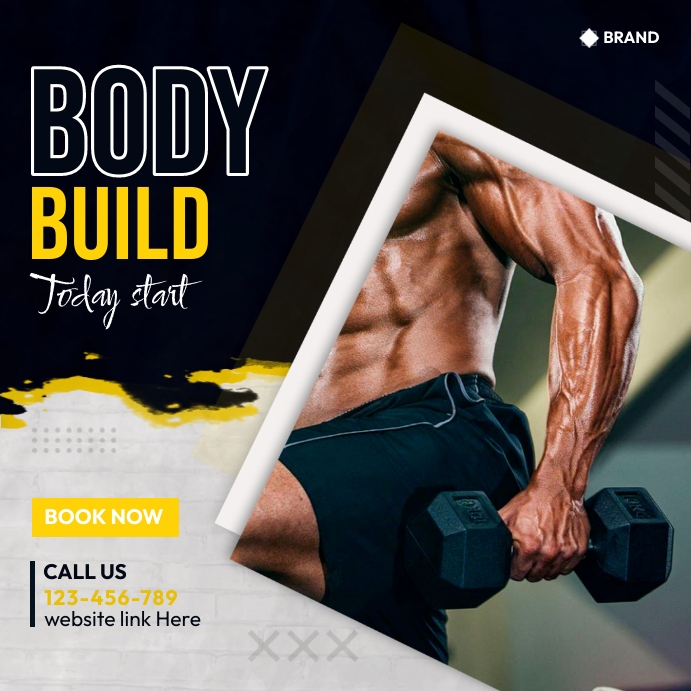 Gym Class Body Build Template | PosterMyWall
