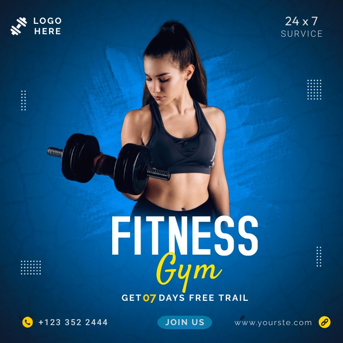 gym Instagram Post template