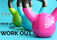 Gym Postcard template