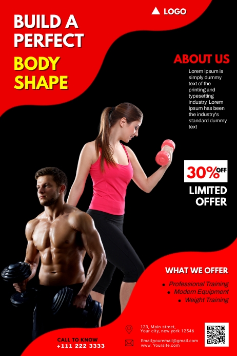 GYM Poster template