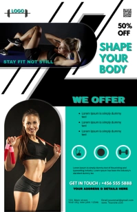 GYM Half Page Wide template