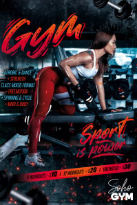 gym Poster template