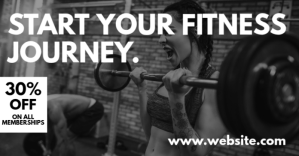 gym facebook advertisement design template