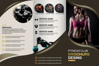 Gym fitness brochure Affiche template