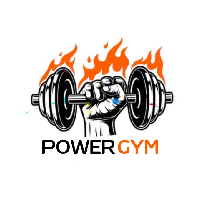 GYM FITNESS CENTER VIDEO LOGO SOCIAL MEDIA Логотип template