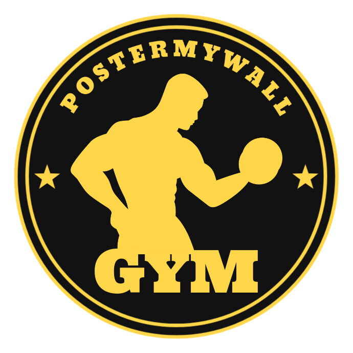 Fitnessstudio Fitness Instagram Profil Foto Logo Vorlage Postermywall