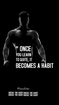 Gym fitness motivation Instagram Reels template