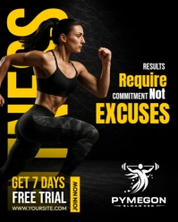 Gym Fitness Template Instagram Portrait