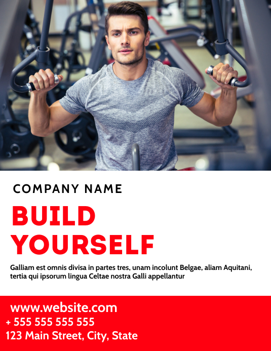 Gym Flyer Advertisement Template Postermywall