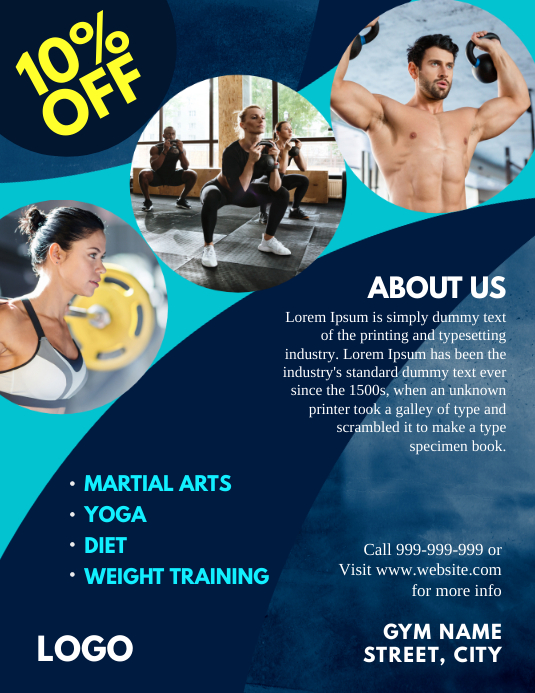 Gym Flyer Template Postermywall