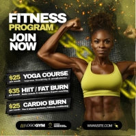 gym flyer Instagram Post template