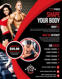 Gym Flyer Poster/Wallboard template