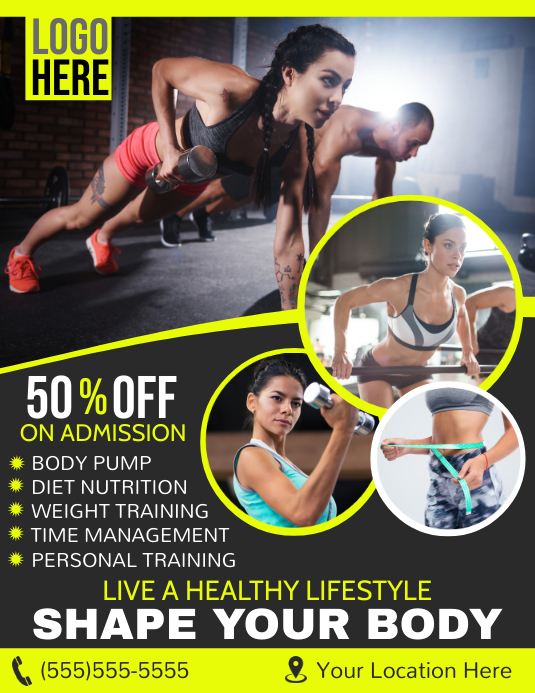 Gym Flyer Template Postermywall