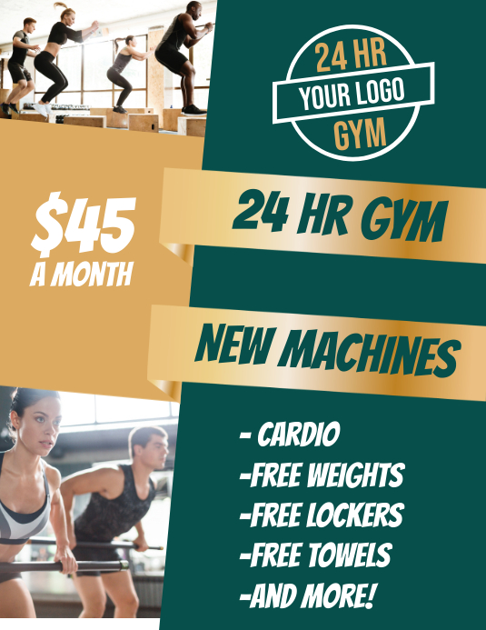 Exercise Program Flyer Gym flyer exercise class template | PosterMyWall