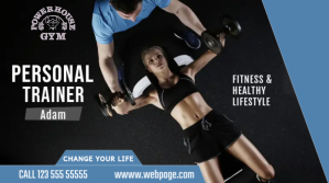 Gym flyer template, gimnasio Publicación de Twitter
