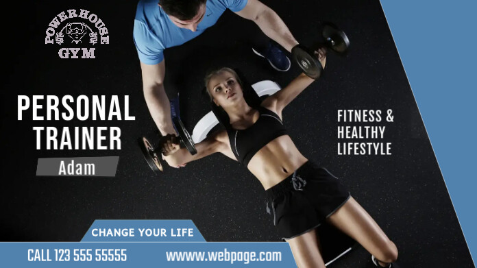 Gym flyer template, gimnasio