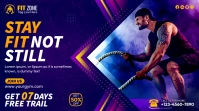 gym flyer template Digitalt display (16:9)