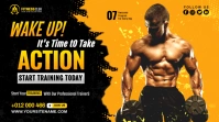 gym flyer template Digitalt display (16:9)