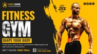 gym flyer template Digitalt display (16:9)