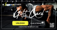 Gym Gift Card Flyer – Modern Fitness Membership Promotion Template Facebook Shared Image