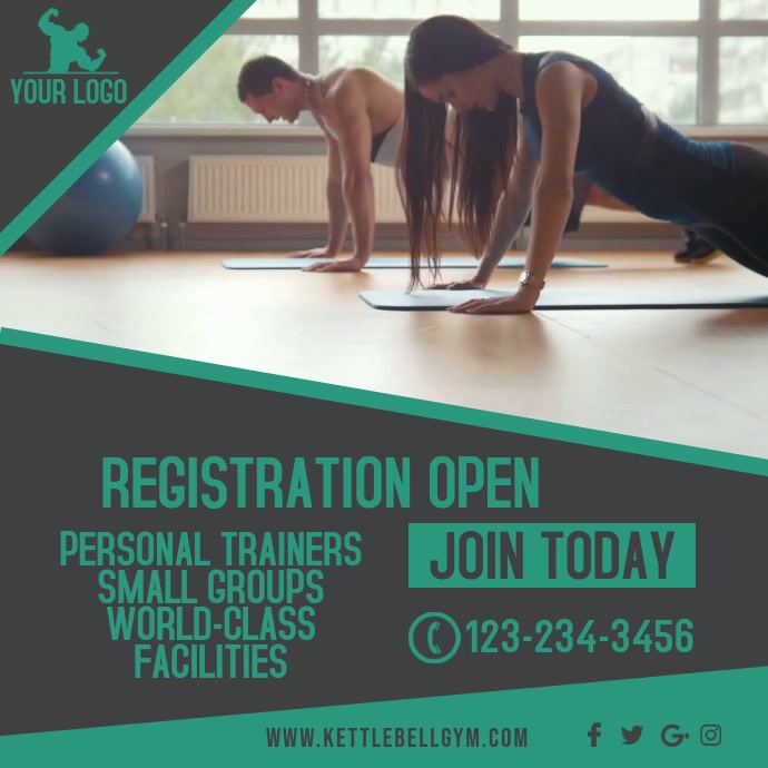 Gym Instagram Promo Video Template PosterMyWall