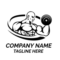 Gym Logo Fitness LOGO strong rhino doing exer Template | PosterMyWall