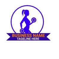 Gym Logo Fitness LOGO strong rhino doing exer Template | PosterMyWall