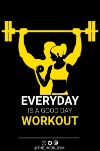 gym motivation Poster template