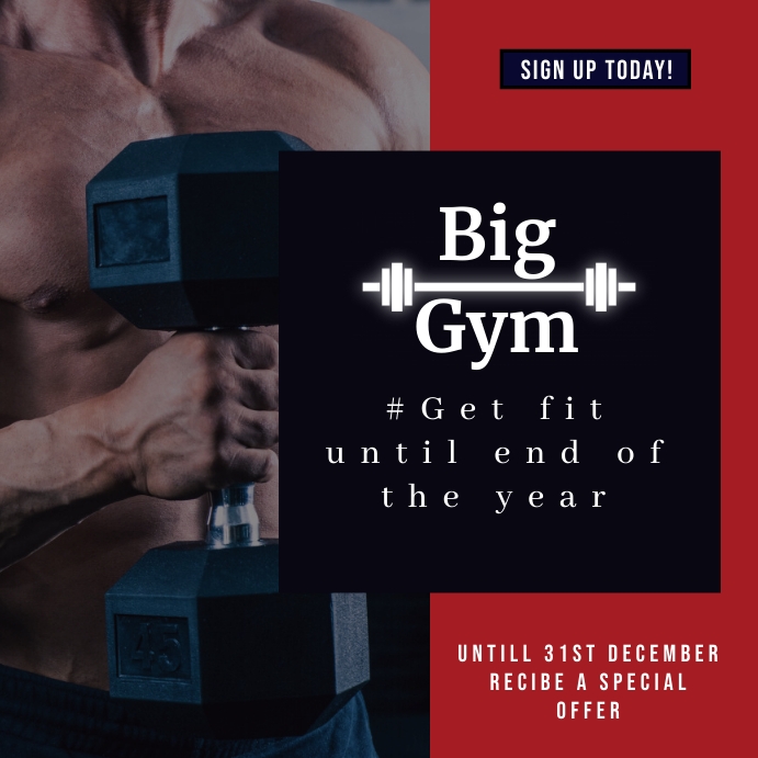 Gym Offer Template PosterMyWall