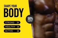 Gym poster design template