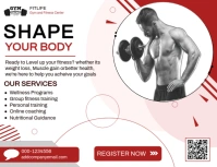 Gym poster flyer advert template