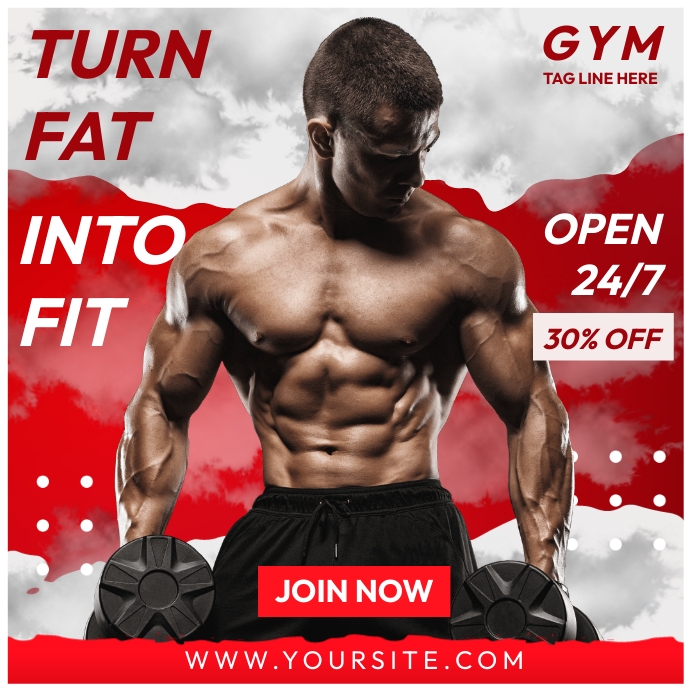 GYM POSTERS Template | PosterMyWall