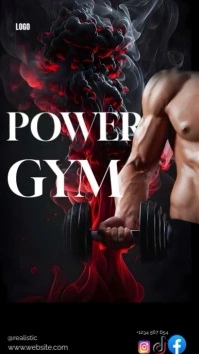 Gym Power Instagram Reel template