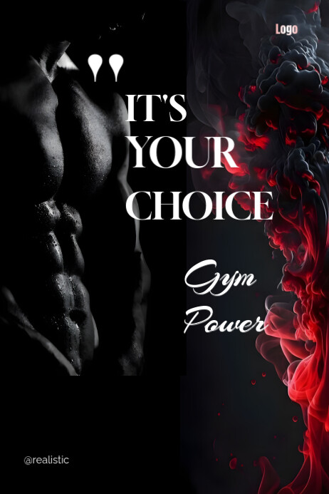 Gym Power design template Poster