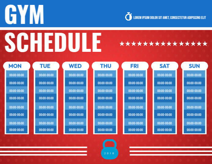 Gym Schedule Sheet Template PosterMyWall gym-schedule-sheet-template-postermywall