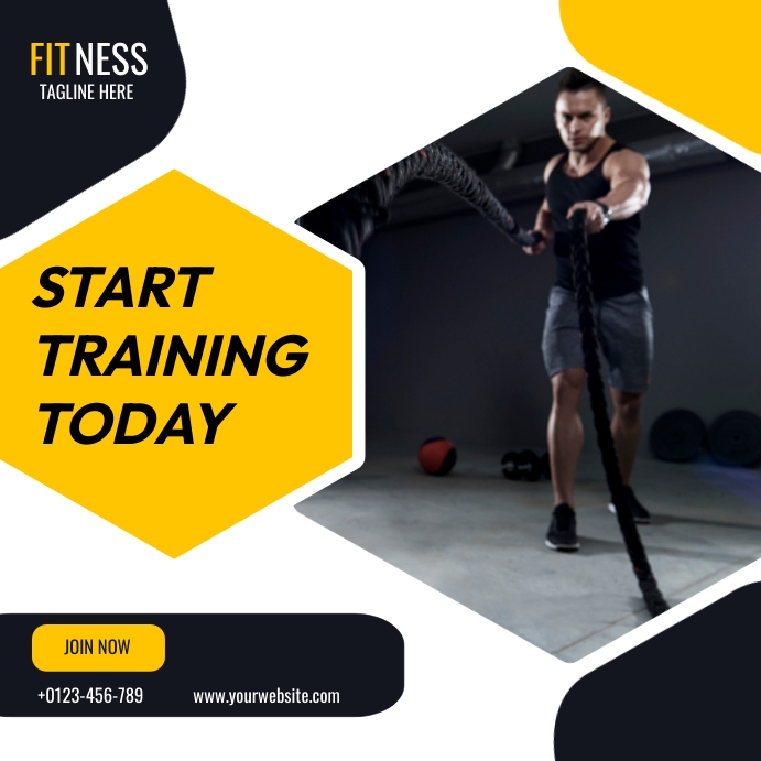 Gym Training Promo Instagram Template | PosterMyWall