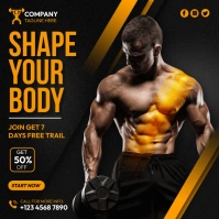 Gymnastic Instagram Plasing template