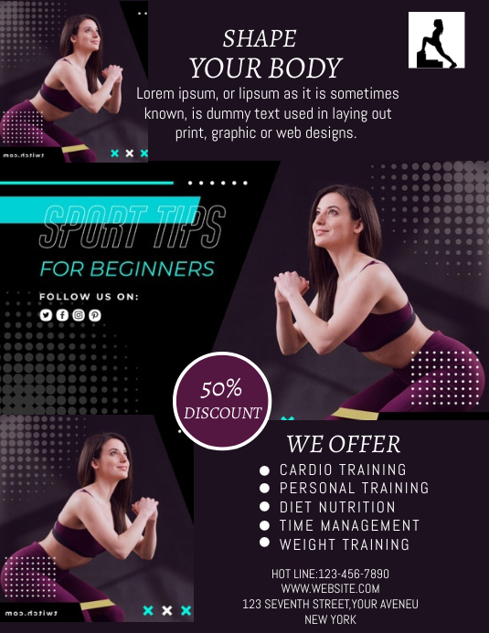 GYMNASTIC FLYER TEMPLATE PosterMyWall