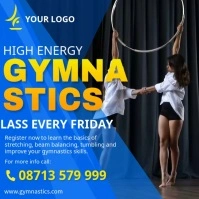 Gymnastics banner advert Instagram post Square (1:1) template